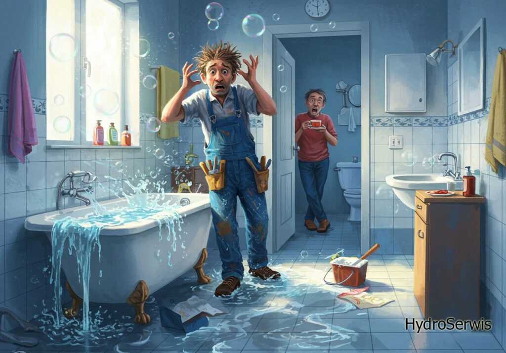 Awaria sieci kanalizacyjnej